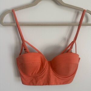 Elegant Coral Bikini Top